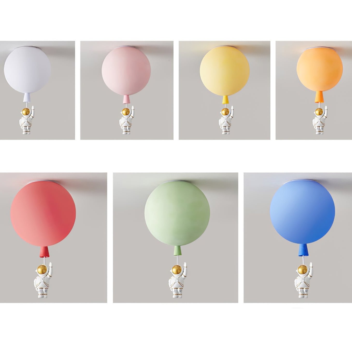 Lampe LED Moderne Lune Astronaute - Suspension Éclairante Unique pour Chambre