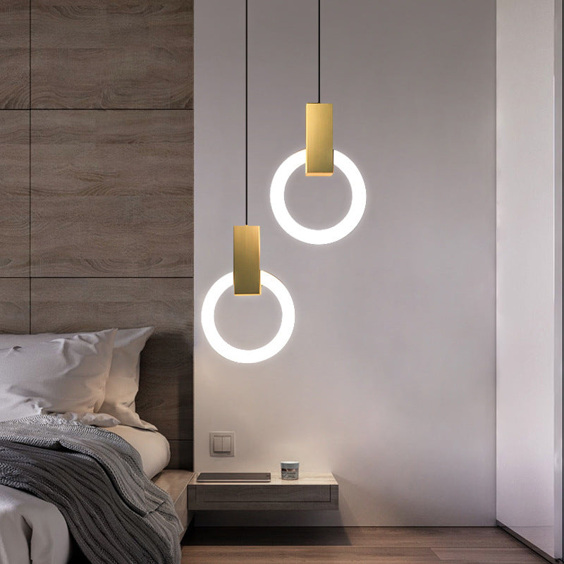 Suspension LED Nordic Ring - Lampe Moderne en Acrylique pour Salle à Manger et Salon
