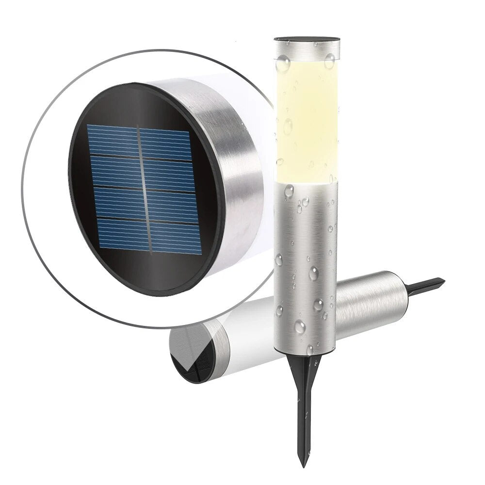 Lampe Solaire de Jardin – Éclairage Extérieur en Acier Inoxydable avec LED Haute Luminosité