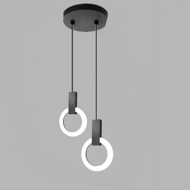 Suspension LED Nordic Ring - Lampe Moderne en Acrylique pour Salle à Manger et Salon