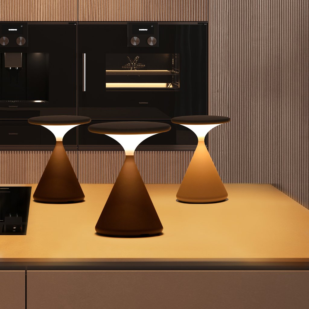 GlowSand - Lampe de table en sablier élégante