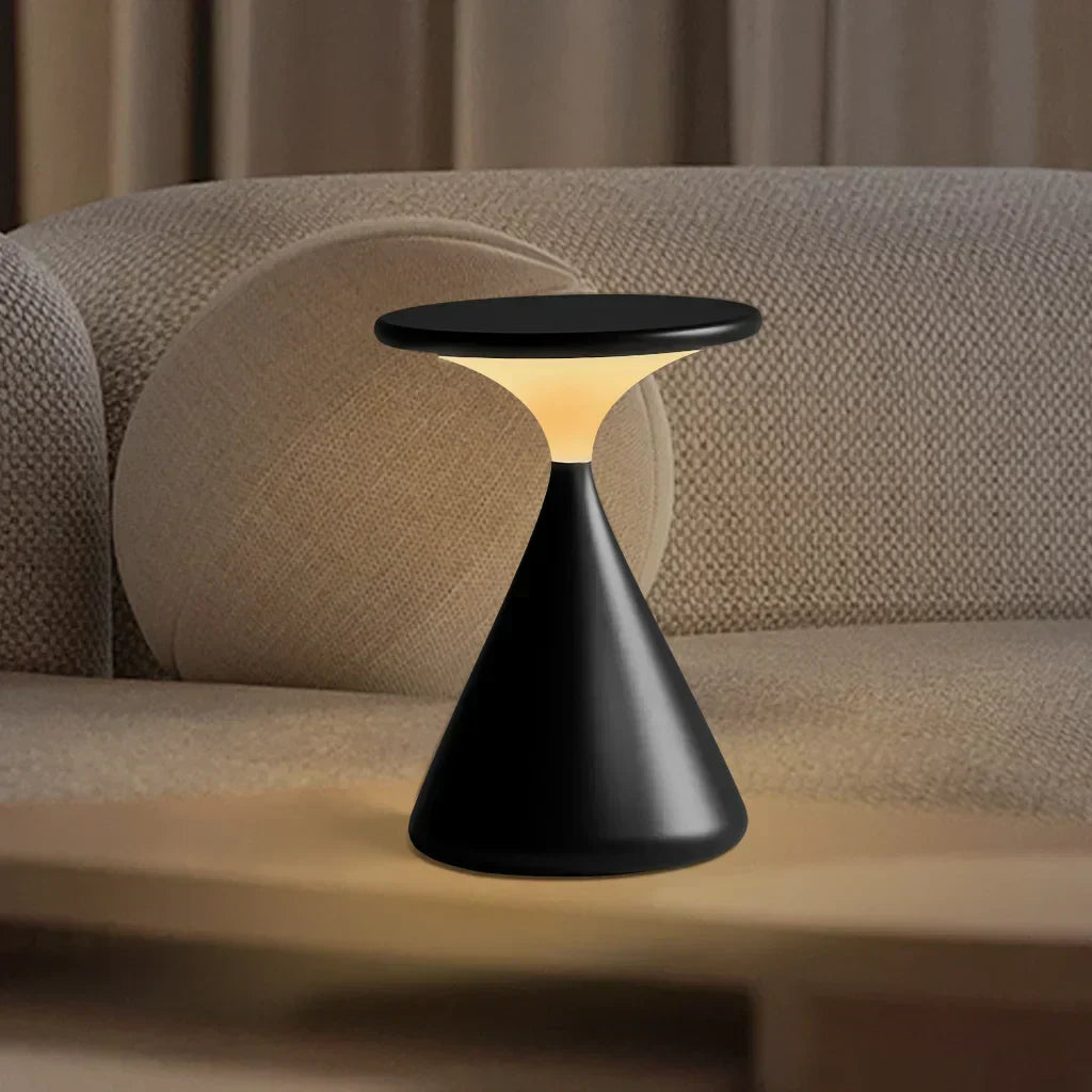 GlowSand - Lampe de table en sablier élégante