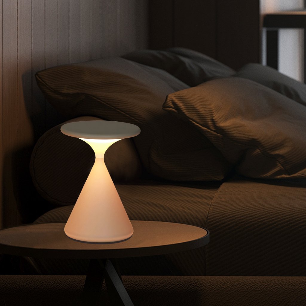 GlowSand - Lampe de table en sablier élégante