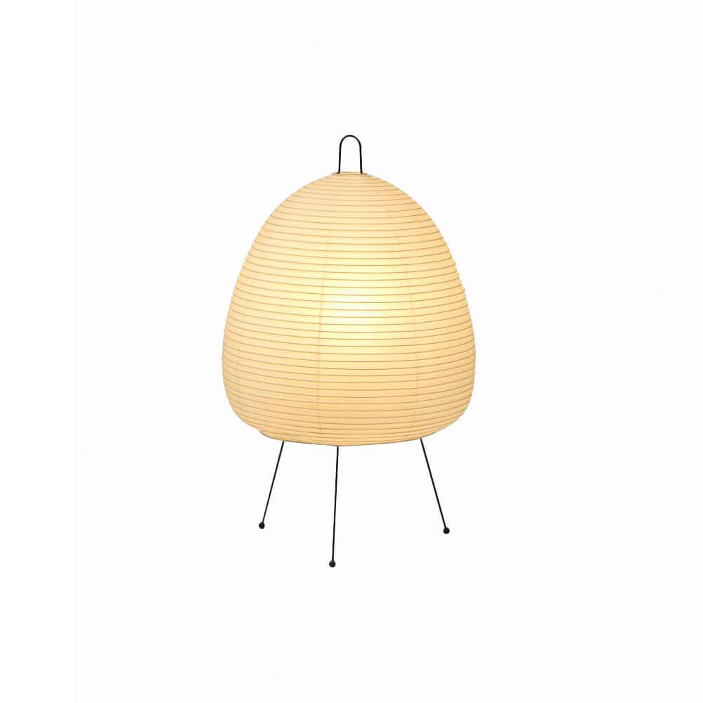 Lampe de Table Akari – Design Inspiré du Japon avec Papier de Murier et Métal