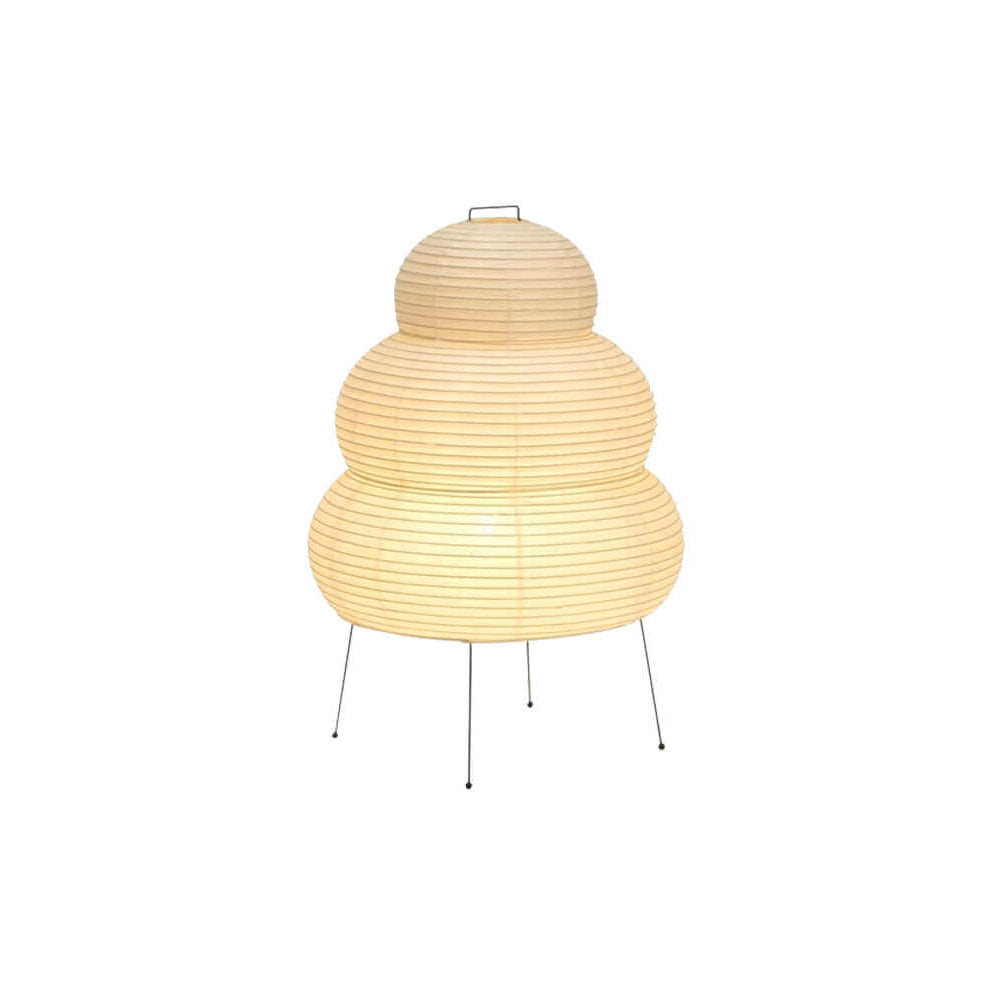 Lampe de Table Akari – Design Inspiré du Japon avec Papier de Murier et Métal