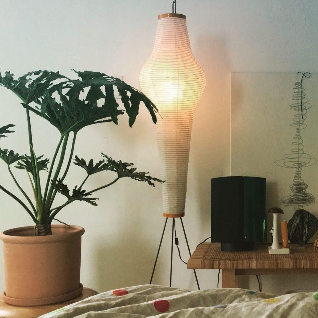 Lampadaire en Papier de Riz - Élégance Minimaliste pour Salon et Chambre