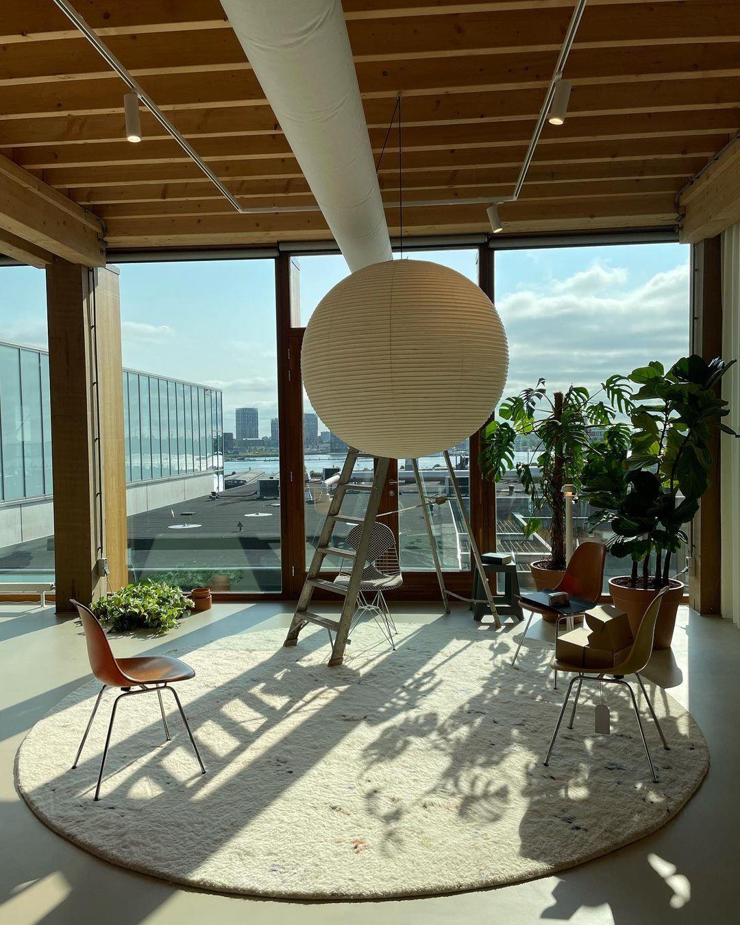 Suspension Akari A Series - Luminaire Japonais Moderne en Papier, Design Élégant et Minimaliste