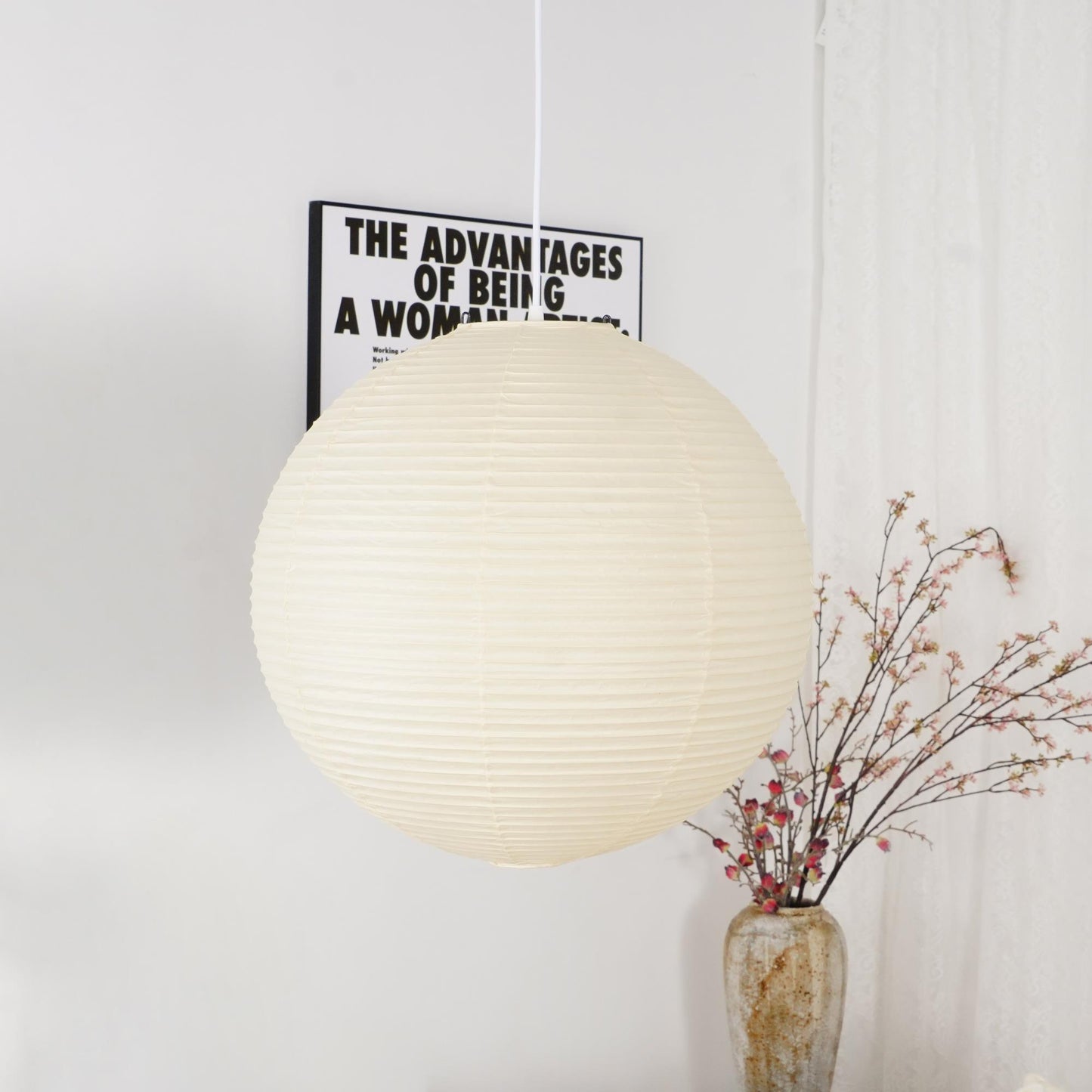 Suspension Akari A Series - Luminaire Japonais Moderne en Papier, Design Élégant et Minimaliste