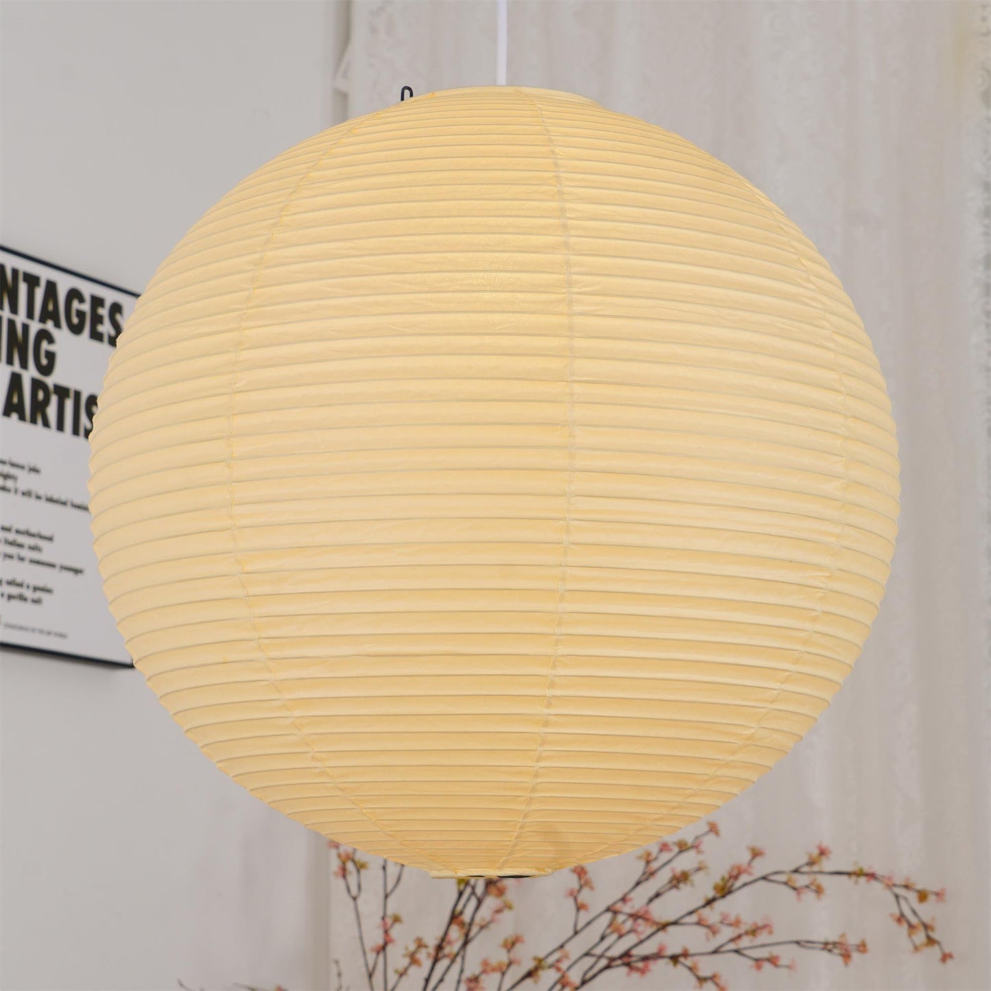 Suspension Akari A Series - Luminaire Japonais Moderne en Papier, Design Élégant et Minimaliste