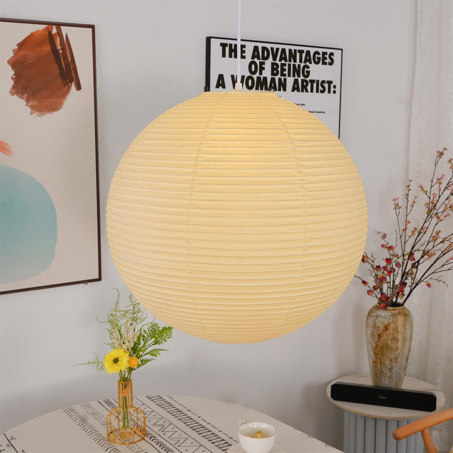 Suspension Akari A Series - Luminaire Japonais Moderne en Papier, Design Élégant et Minimaliste