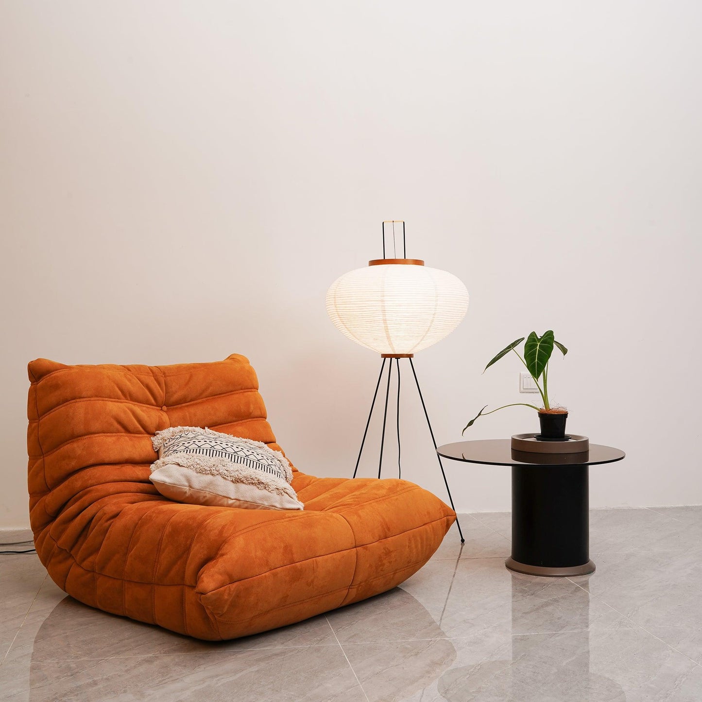 Lampadaire en Papier de Riz - Élégance Minimaliste pour Salon et Chambre