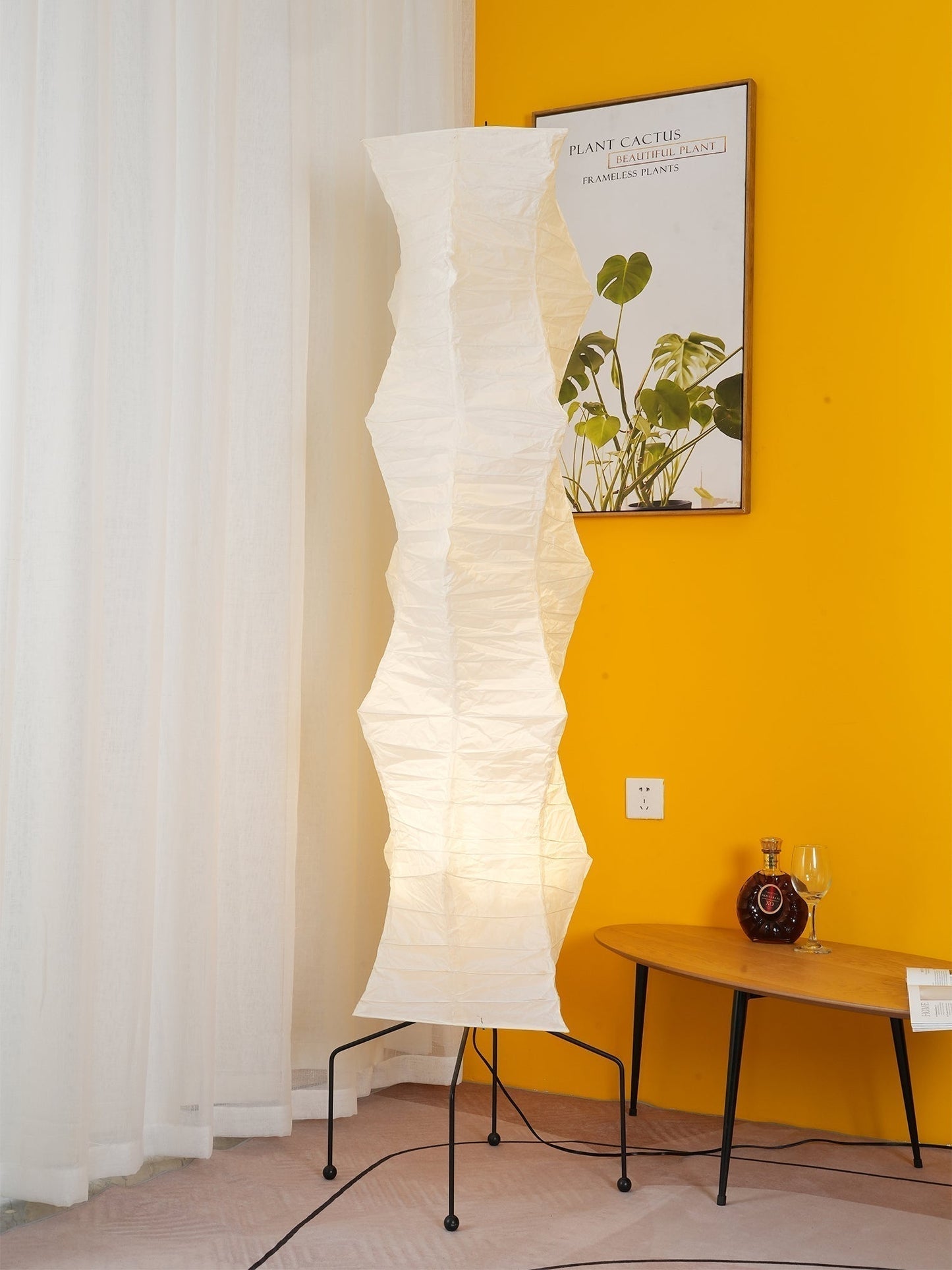 Lampadaire en Papier de Riz - Élégance Minimaliste pour Salon et Chambre