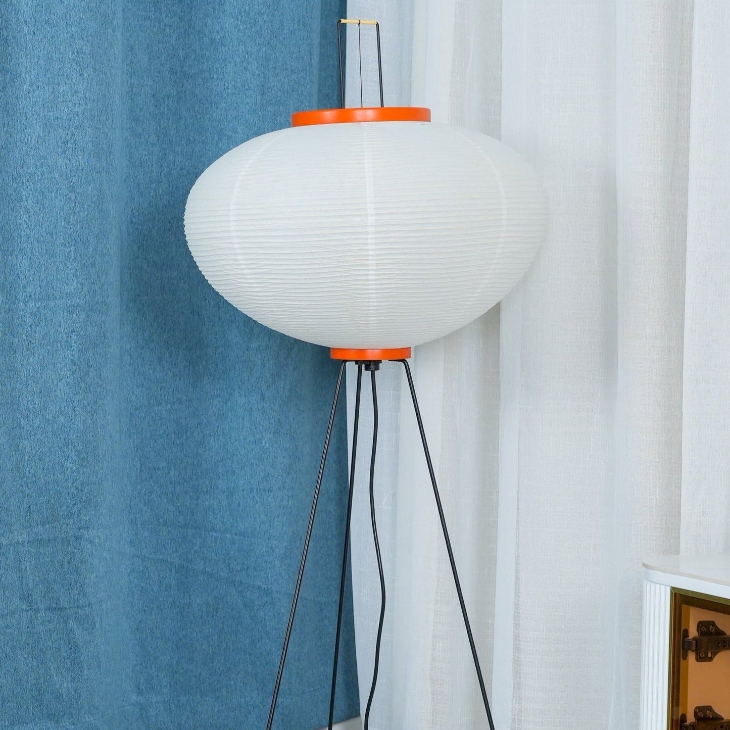 Lampadaire en Papier de Riz - Élégance Minimaliste pour Salon et Chambre