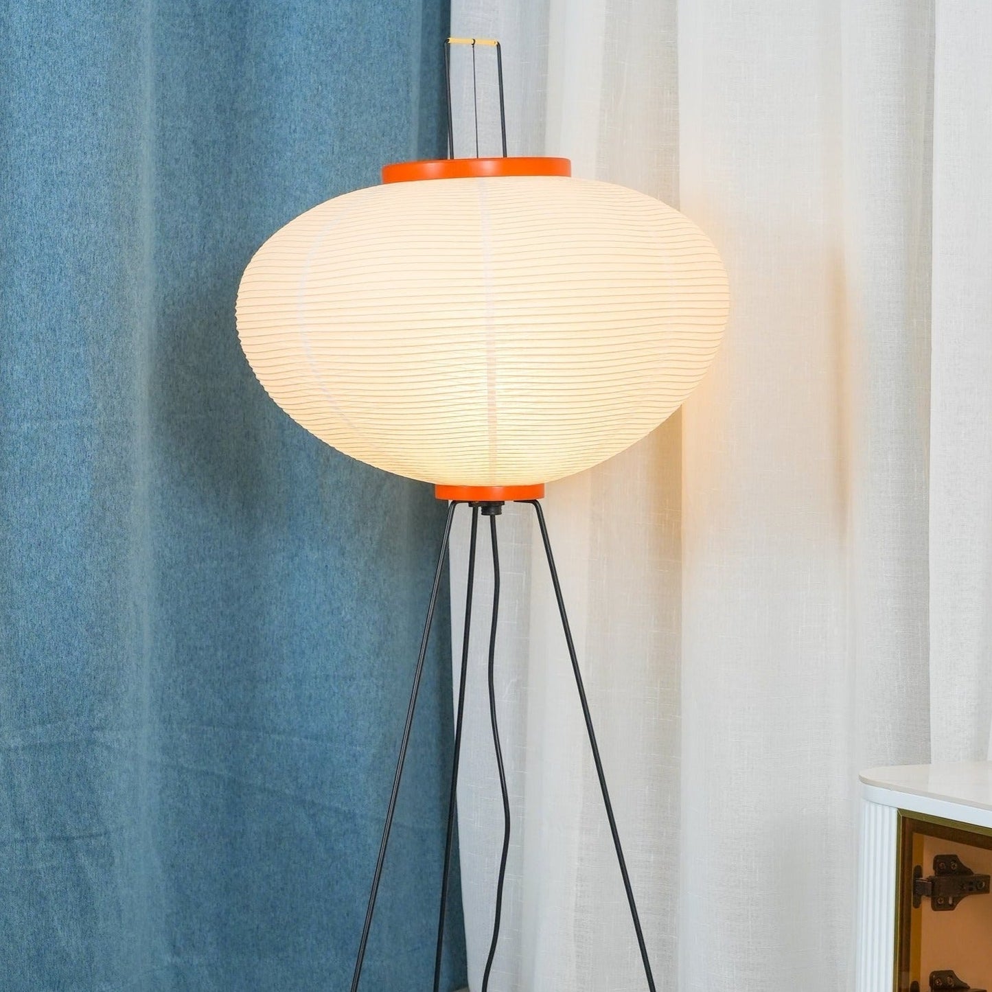 Lampadaire en Papier de Riz - Élégance Minimaliste pour Salon et Chambre