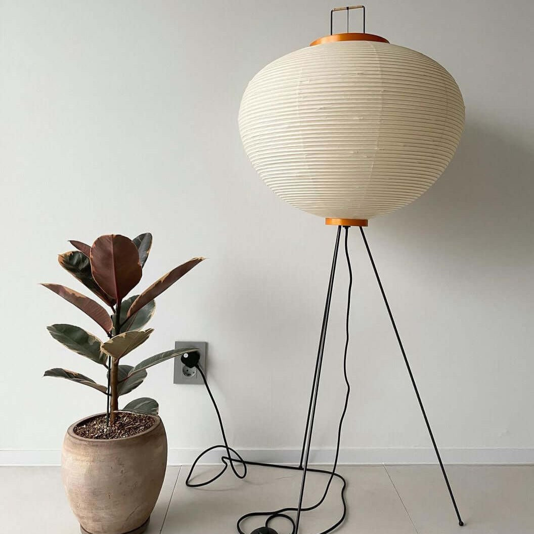 Lampadaire en Papier de Riz - Élégance Minimaliste pour Salon et Chambre
