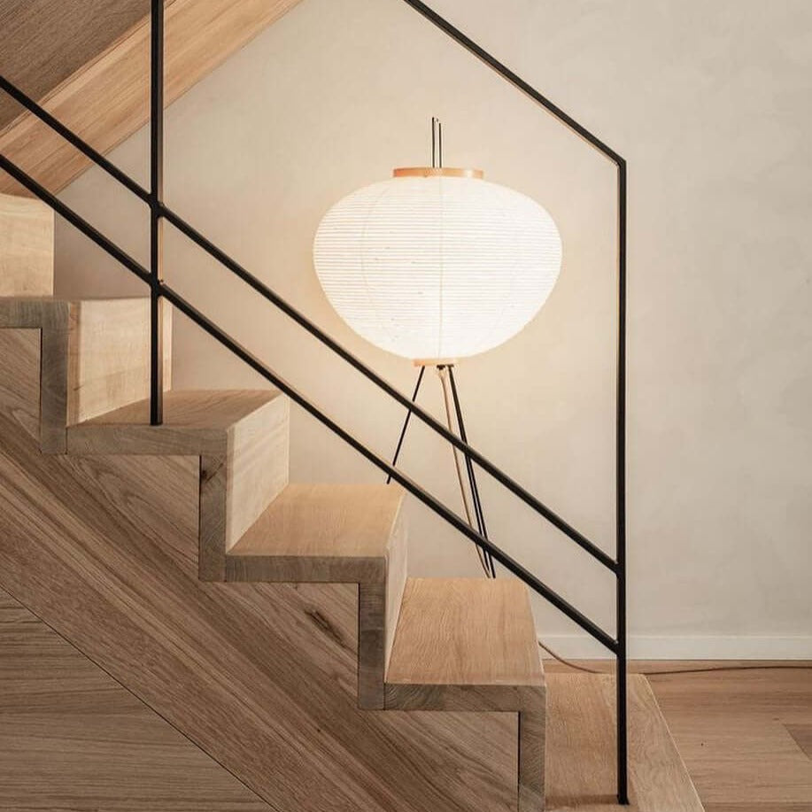 Lampadaire en Papier de Riz - Élégance Minimaliste pour Salon et Chambre