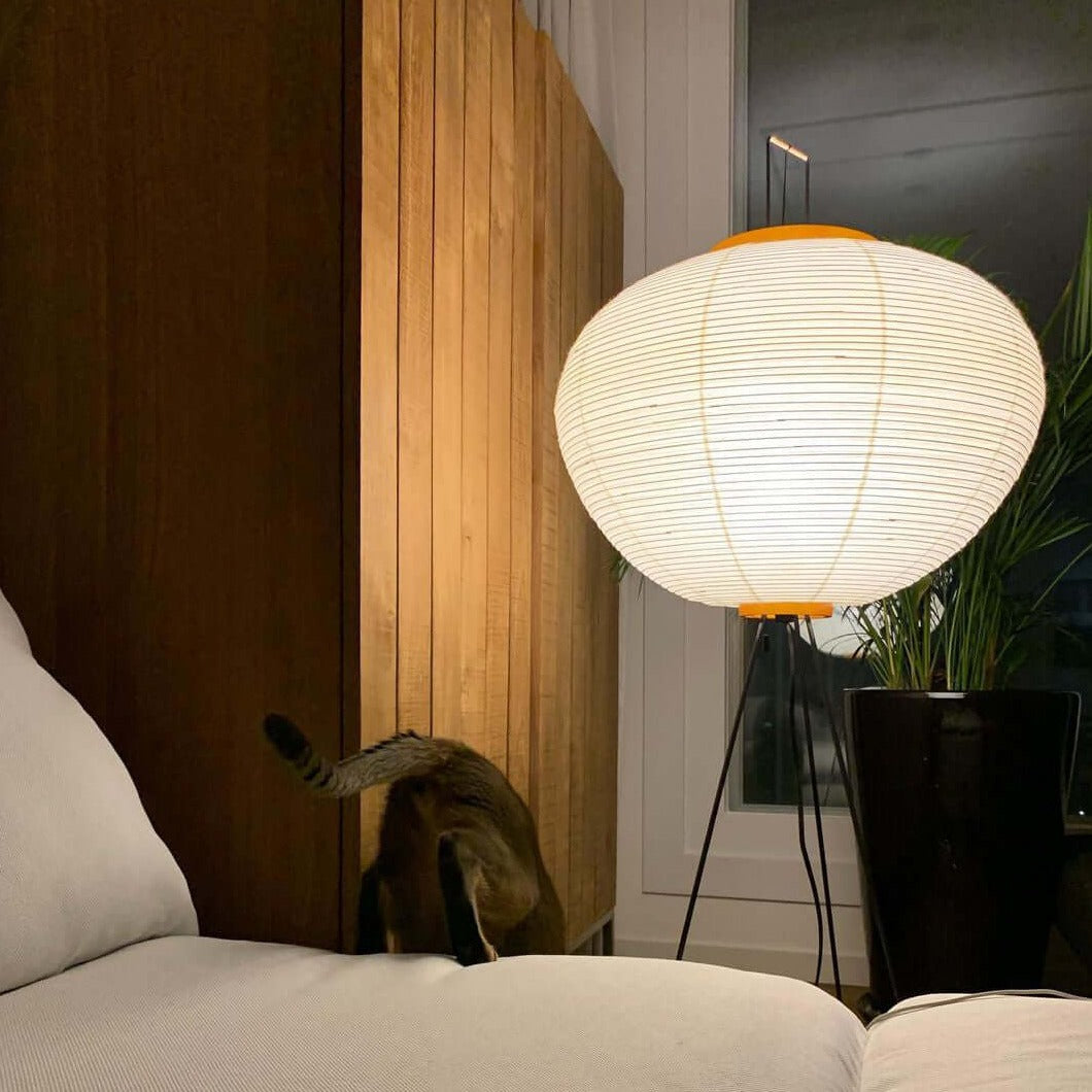 Lampadaire en Papier de Riz - Élégance Minimaliste pour Salon et Chambre