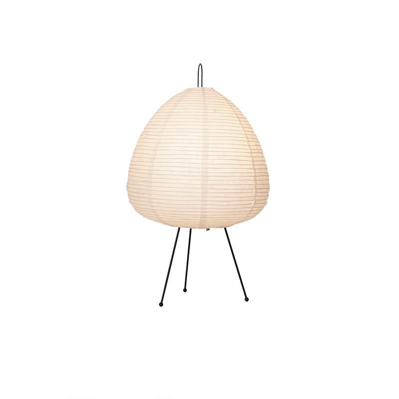 Lampe de Table Akari – Design Inspiré du Japon avec Papier de Murier et Métal