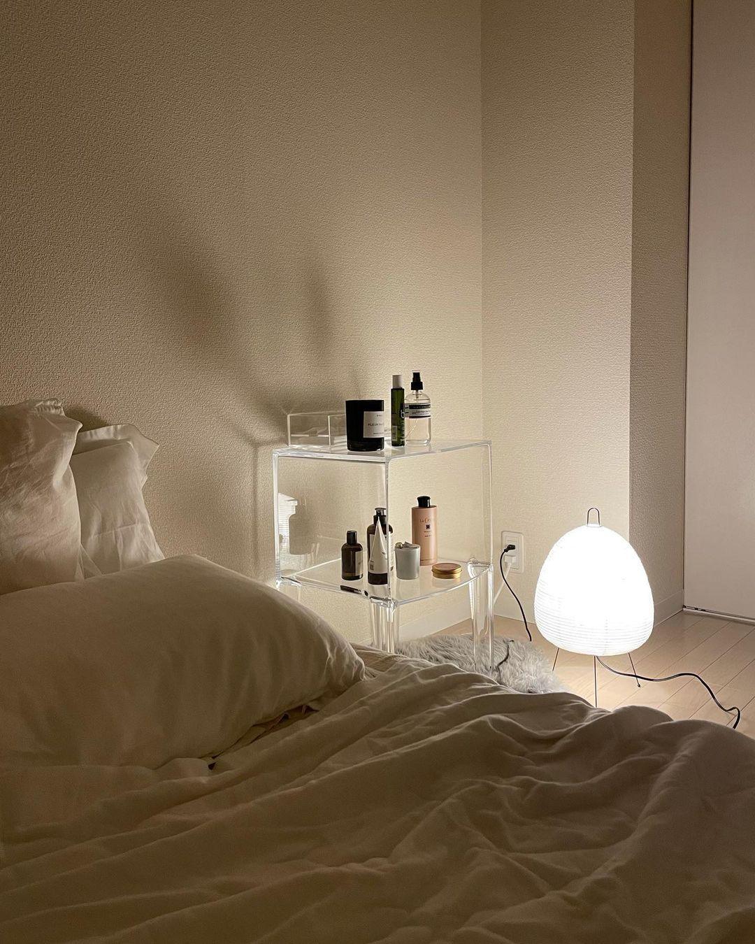 Lampe de Table Akari – Design Inspiré du Japon avec Papier de Murier et Métal