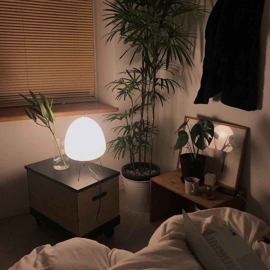 Lampe de Table Akari – Design Inspiré du Japon avec Papier de Murier et Métal