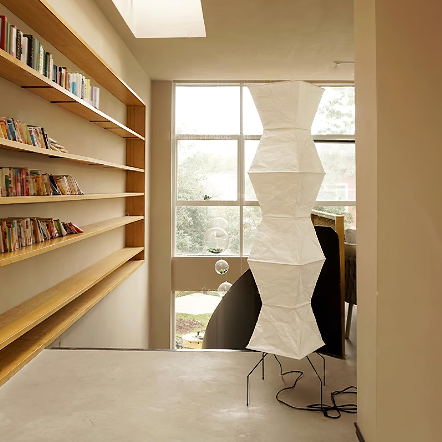 Lampadaire en Papier de Riz - Élégance Minimaliste pour Salon et Chambre