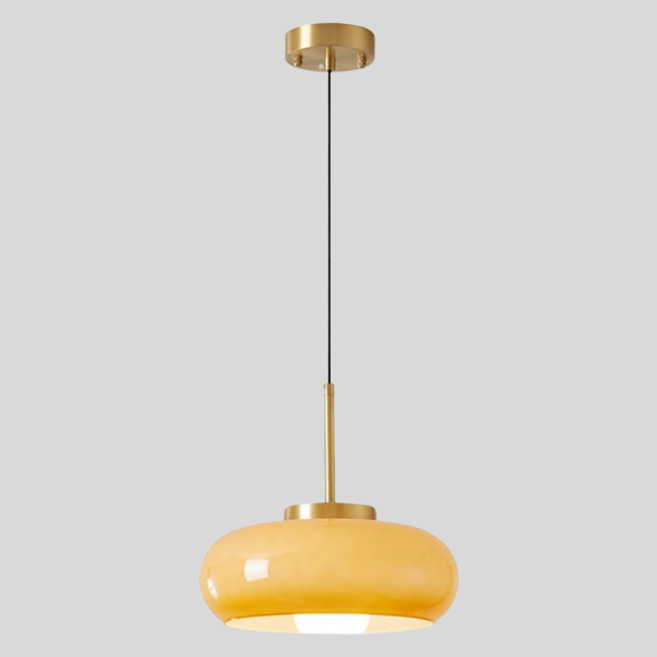 Chandelier Moderne en Cuivre et Verre - Éclairage Vintage Élégant pour Salon et Chambre