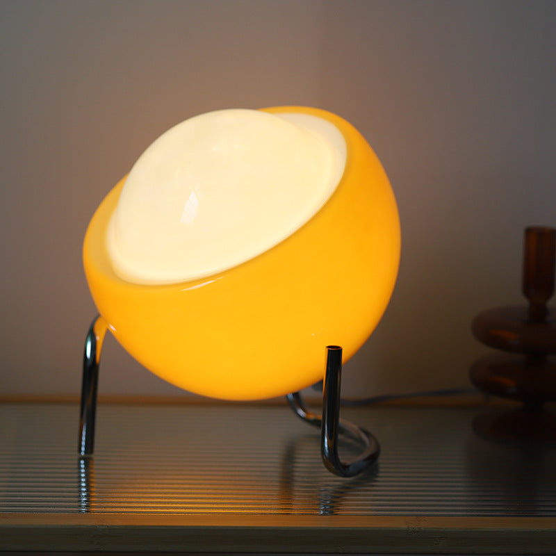 Lampe de Table Bauhaus Médiévale Intérieure - Design Rétro avec Éclairage LED