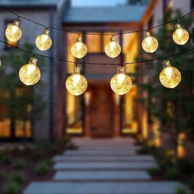 Guirlande Solaire LED Étanche – Éclairage Extérieur Décoratif pour Jardin, Terrasse et Balcon
