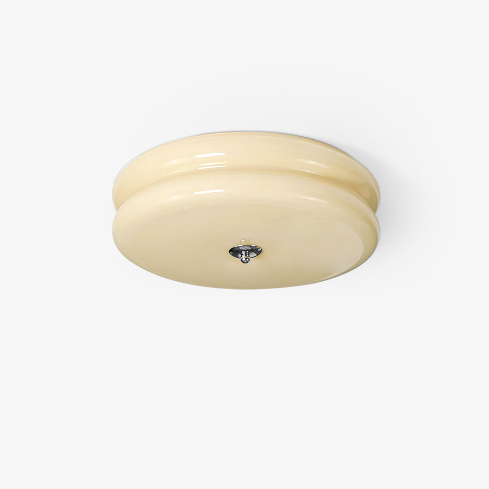 Plafonnier Vintage Art Déco, Élégance Géométrique avec LED Intégrée
