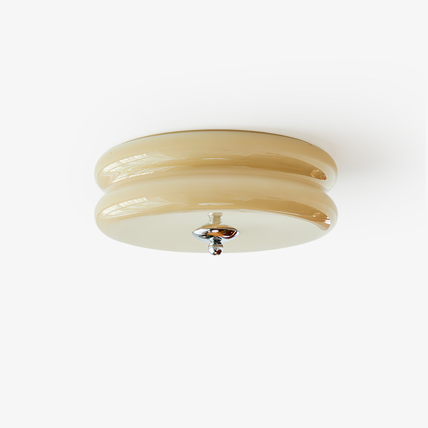 Plafonnier Vintage Art Déco, Élégance Géométrique avec LED Intégrée