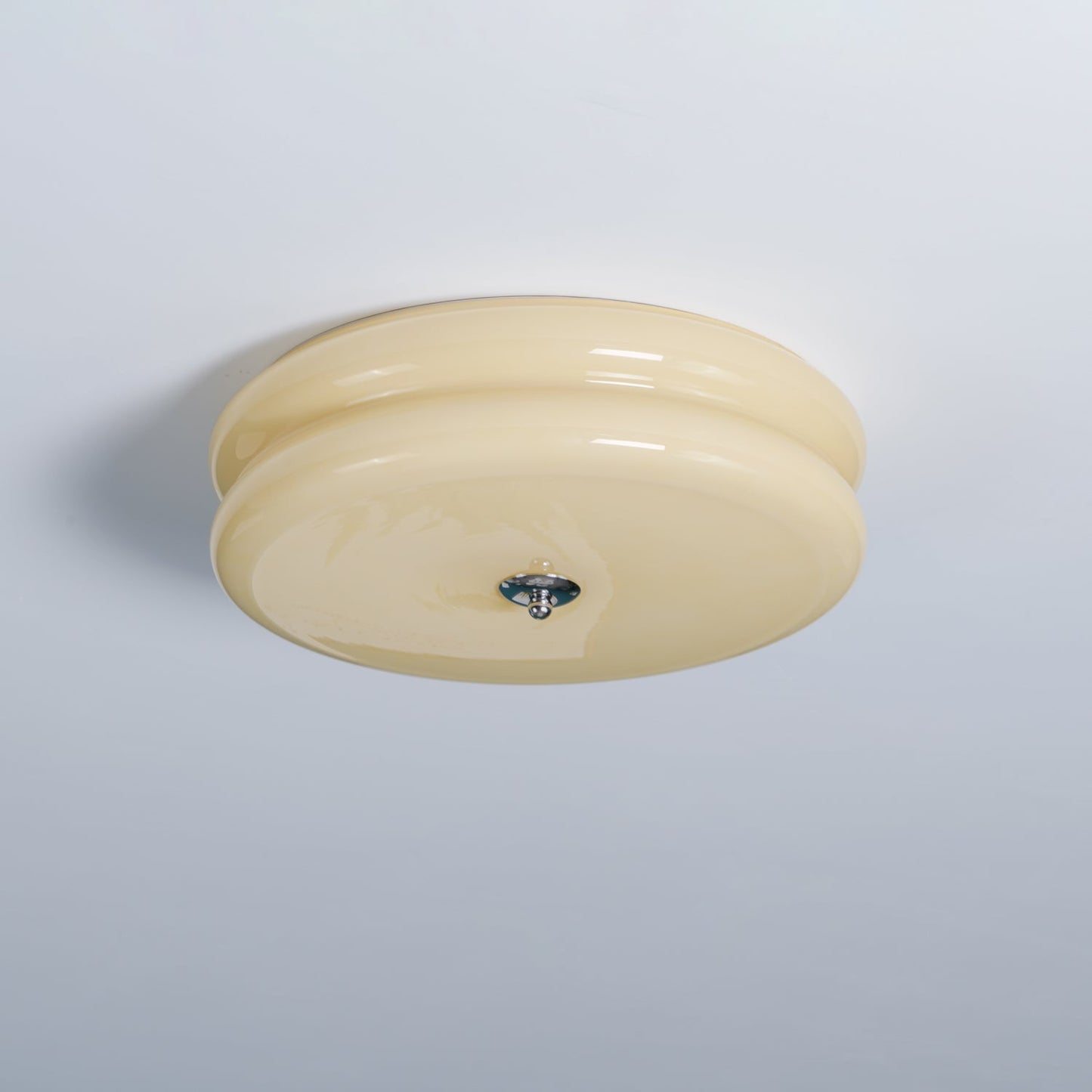 Plafonnier Vintage Art Déco, Élégance Géométrique avec LED Intégrée
