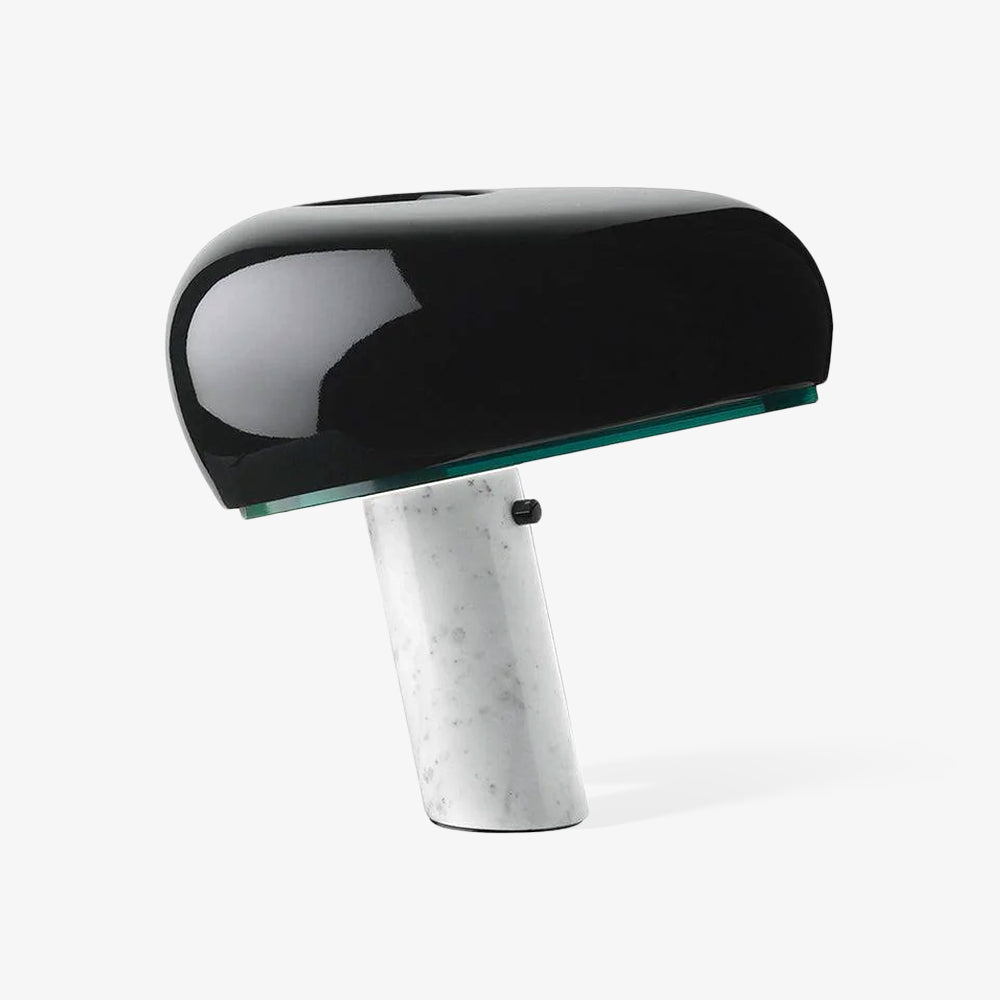 Lampe de Table Art Marble - Élégante en Marbre de Carrare et Métal avec LED