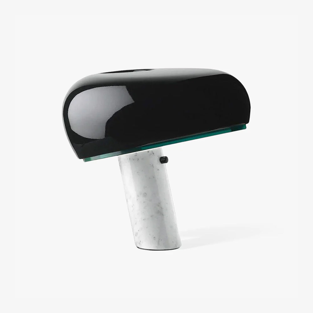 Lampe de Table Art Marble - Élégante en Marbre de Carrare et Métal avec LED