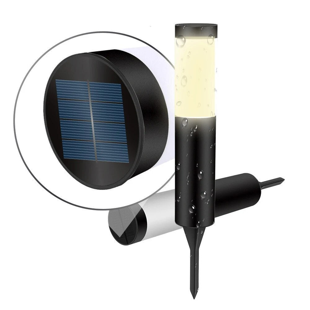 Lampe Solaire de Jardin – Éclairage Extérieur en Acier Inoxydable avec LED Haute Luminosité
