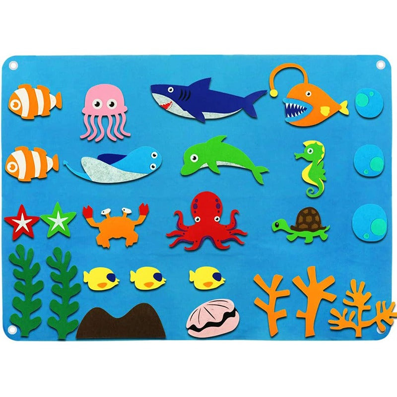 Set de Jeu en Feutrine FantasieVilt – Jouet Éducatif Créatif pour Enfants (2 à 5 ans)