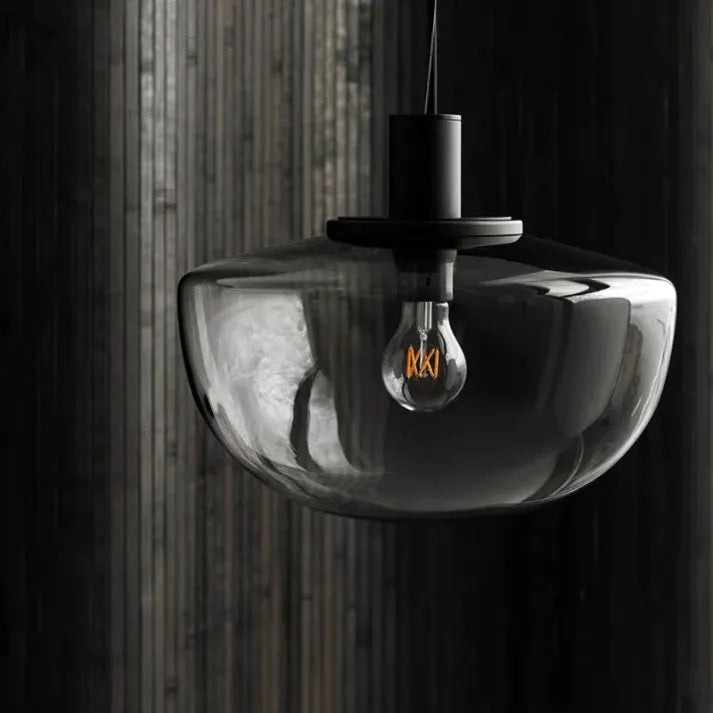 Suspension Moderne en Verre et Métal – Lampe Globe Élégante pour Cuisine et Salle à Manger
