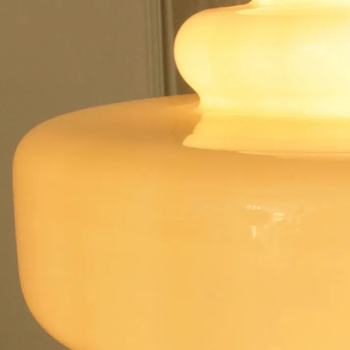 Lampe Pendante Bauhaus Kürbis en Verre - Design Élégant avec Détails en Laiton ou Fer