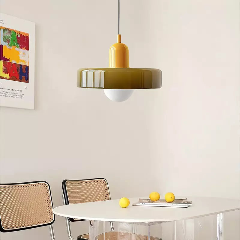 Suspension Bauhaus - Lampe Moderne en Verre, Design Élégant et Fonctionnel