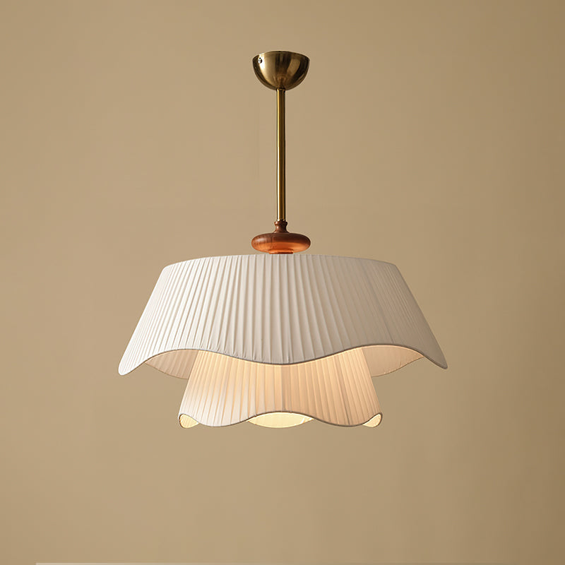 Suspension Bellevue - Lampe Moderne en Métal, Verre et Bois, Design Élégant