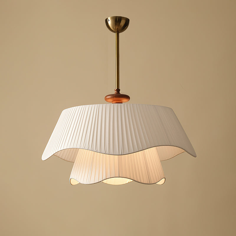Suspension Bellevue - Lampe Moderne en Métal, Verre et Bois, Design Élégant