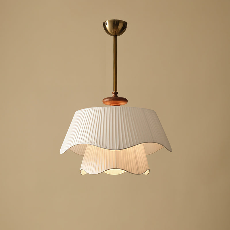 Suspension Bellevue - Lampe Moderne en Métal, Verre et Bois, Design Élégant