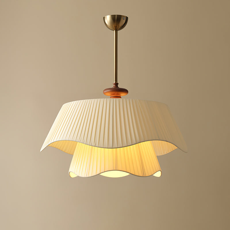 Suspension Bellevue - Lampe Moderne en Métal, Verre et Bois, Design Élégant