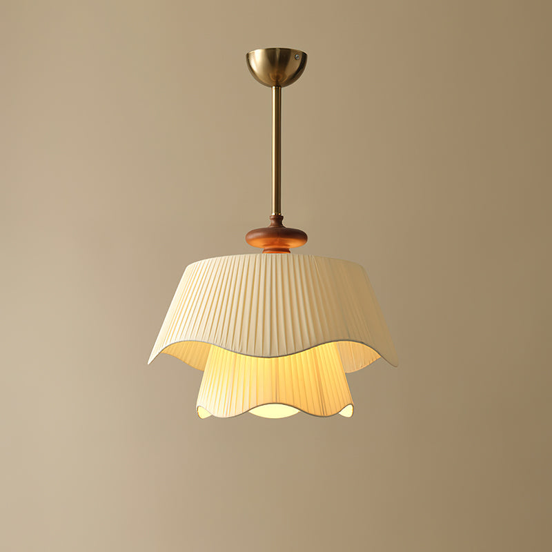 Suspension Bellevue - Lampe Moderne en Métal, Verre et Bois, Design Élégant