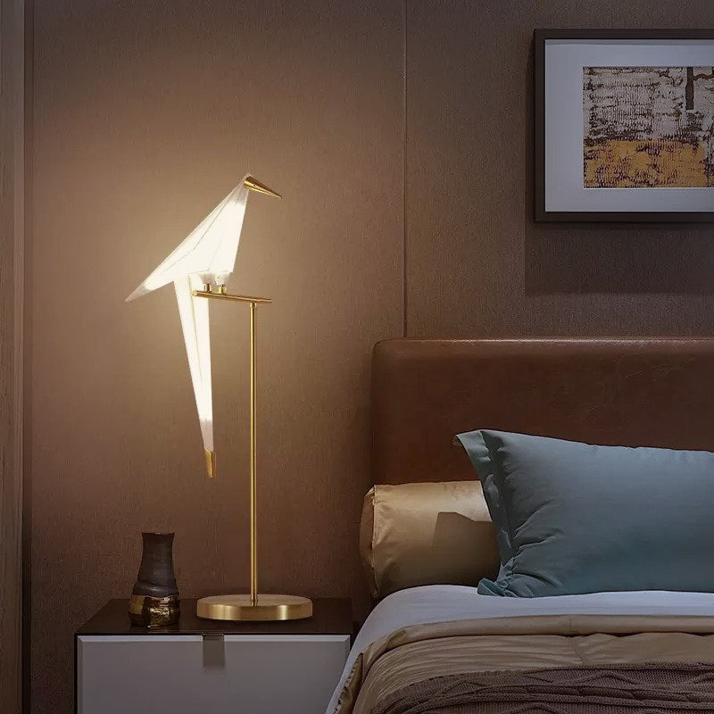 Lampe Origami Magnet Bird – Éclairage Moderne et Artisanal à Fixation Magnétique