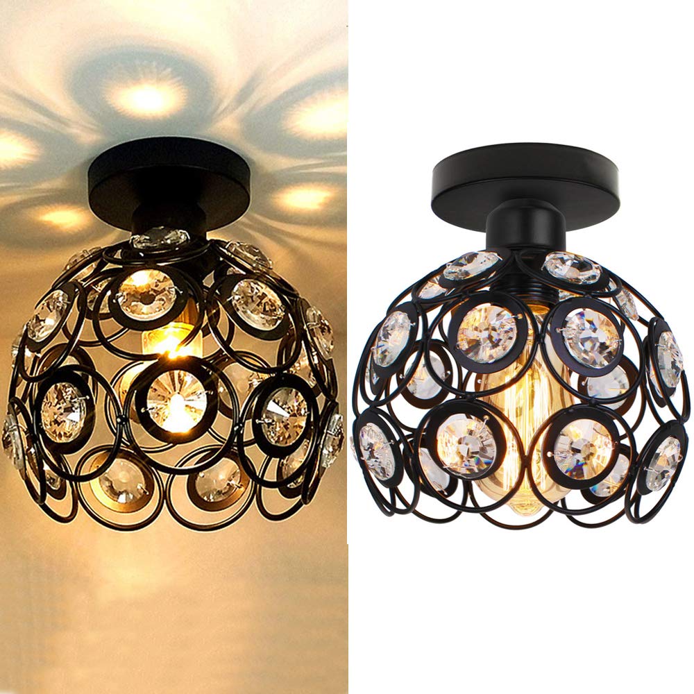 Suspension Hallway Fancy Gold - Lustre Élégant en Or et Cristal pour Couloir