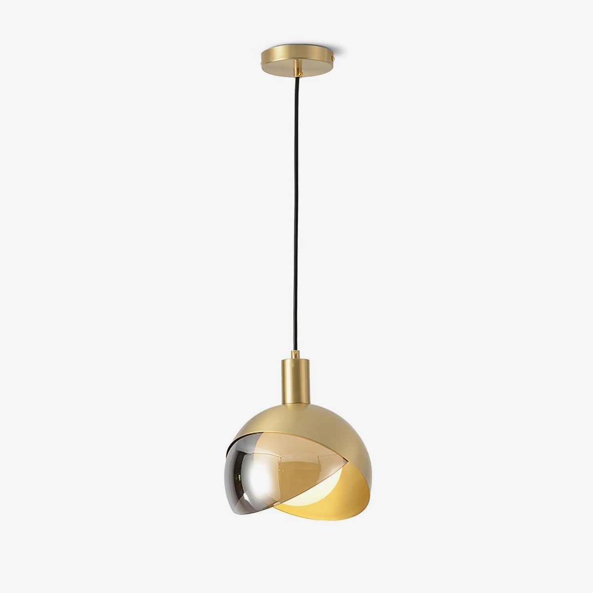 Suspension Moderne - Lampe Minimaliste en Métal et Verre, Design Urbain