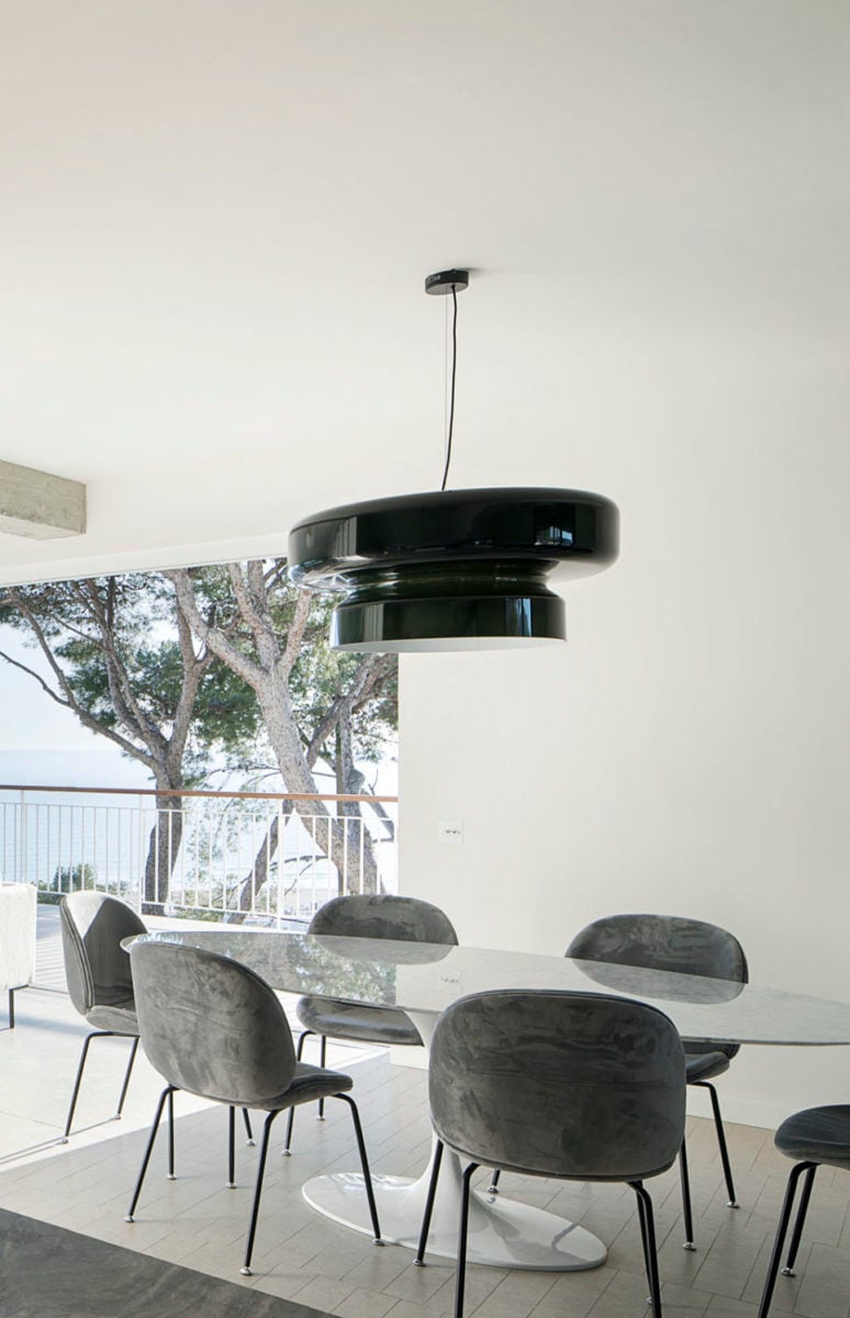 Suspension Bohemia - Lampe en Verre Soufflé avec LED Intégrée, Design Organique