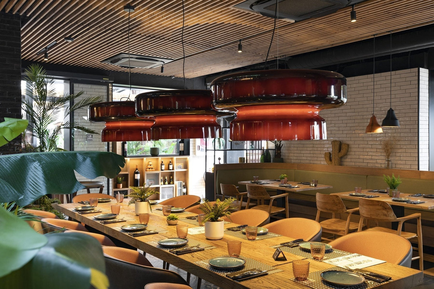Suspension Bohemia - Lampe en Verre Soufflé avec LED Intégrée, Design Organique