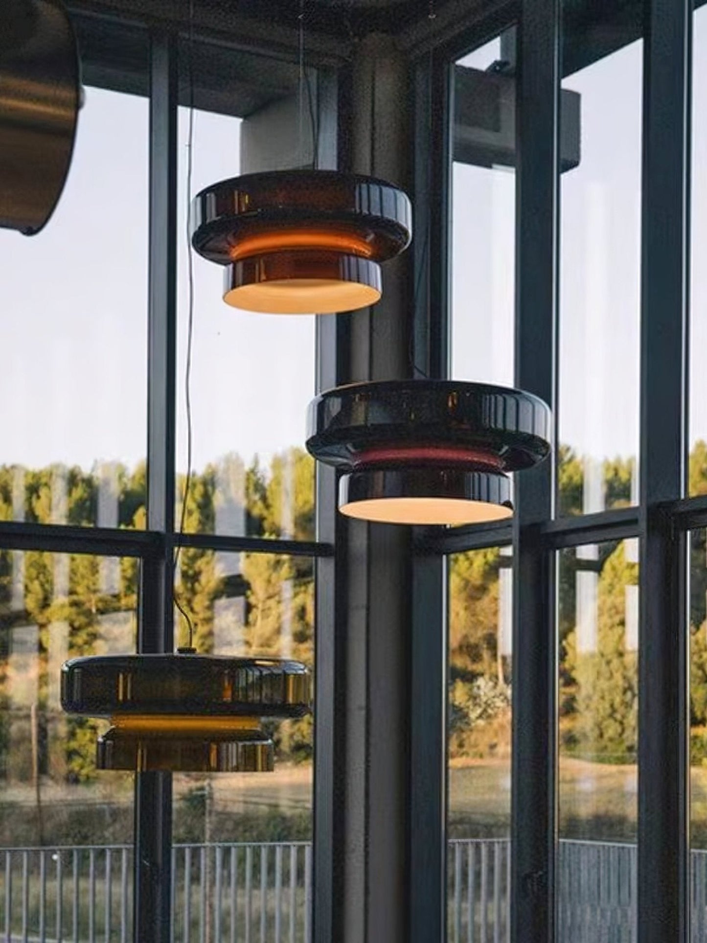 Suspension Bohemia - Lampe en Verre Soufflé avec LED Intégrée, Design Organique