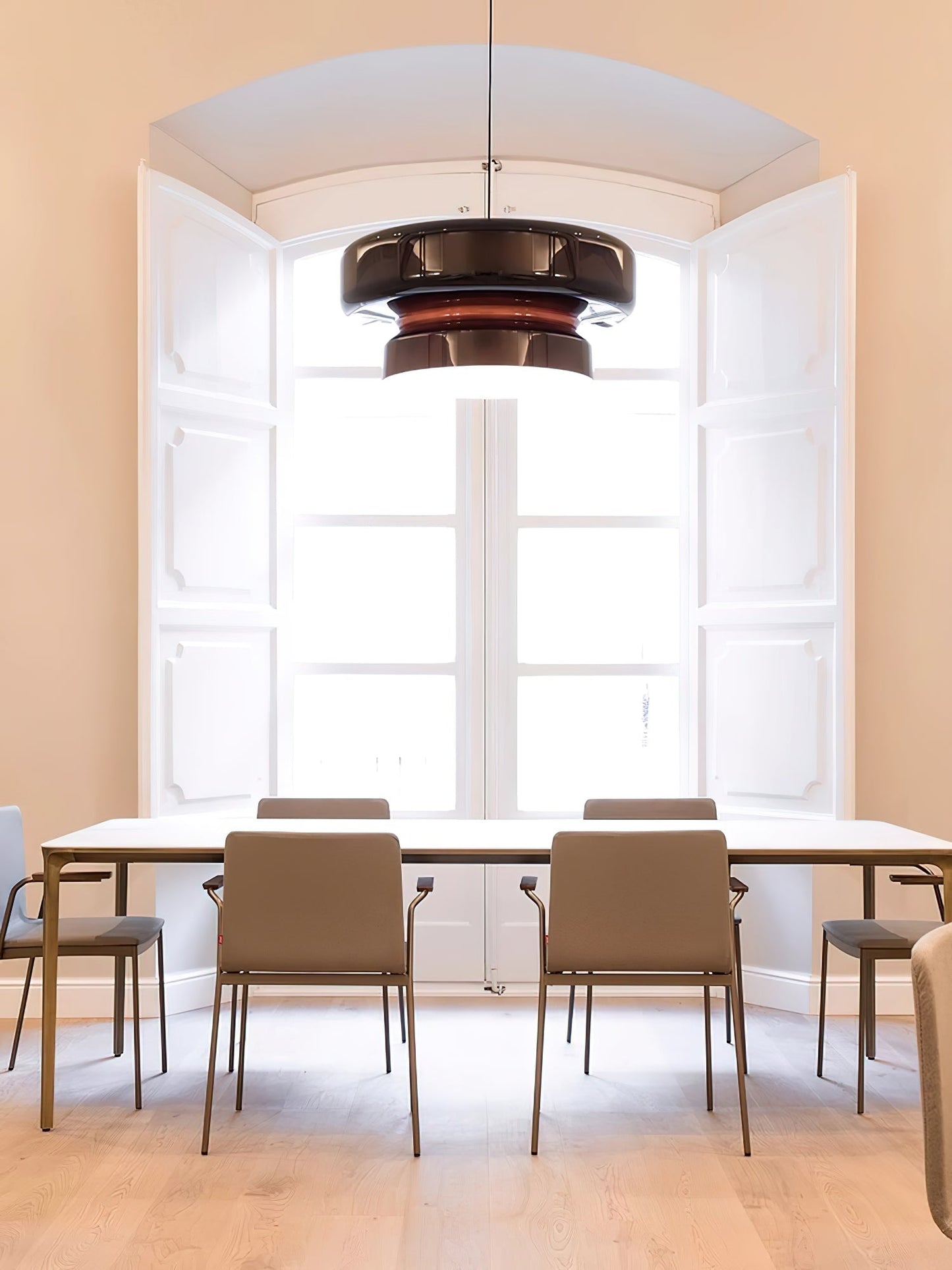 Suspension Bohemia - Lampe en Verre Soufflé avec LED Intégrée, Design Organique